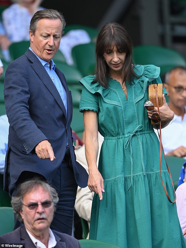 Also in attendance for day four were David and Samantha Cameron