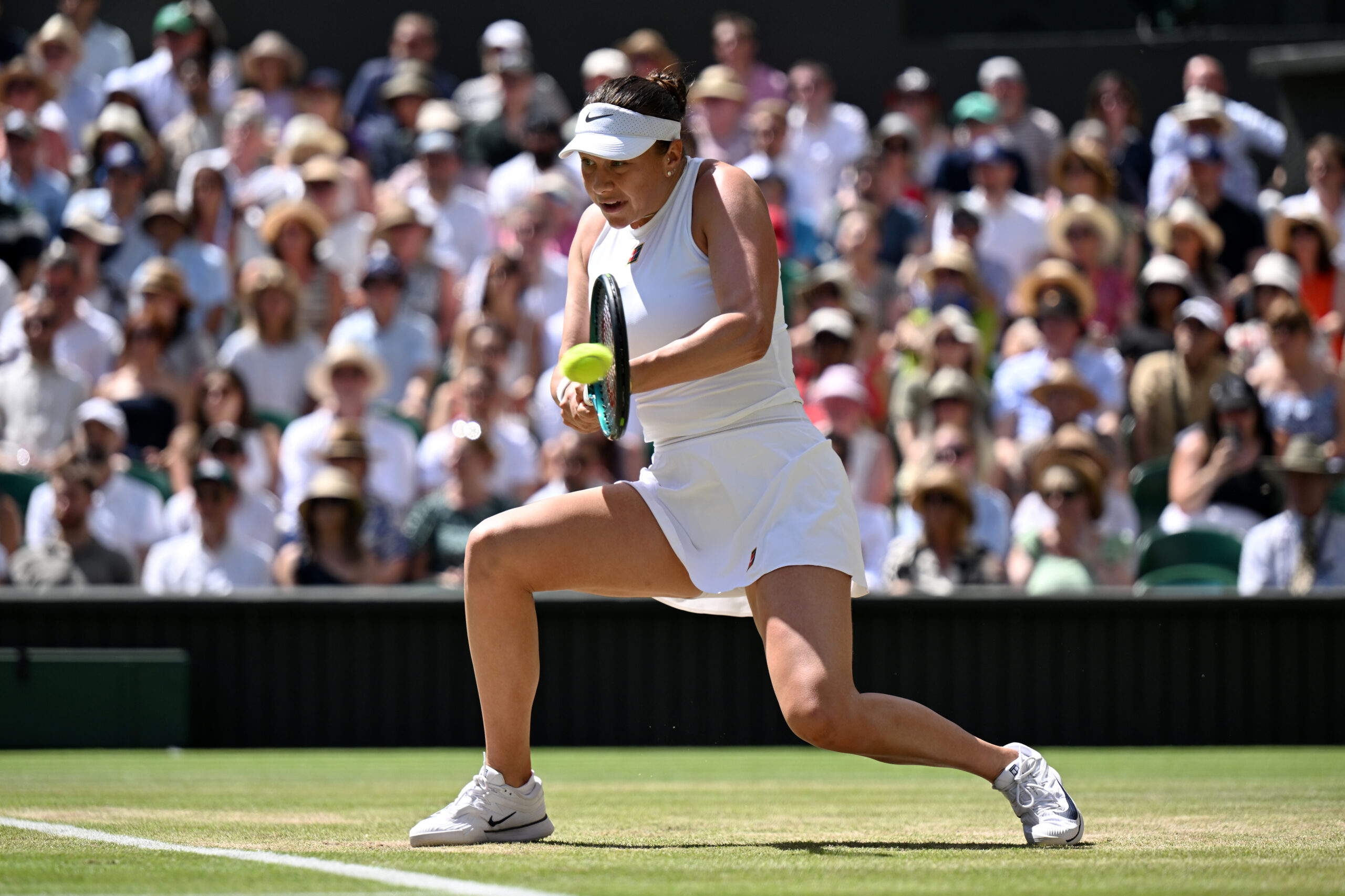 Beats Sabalenka to make first Slam final at Wimbledon