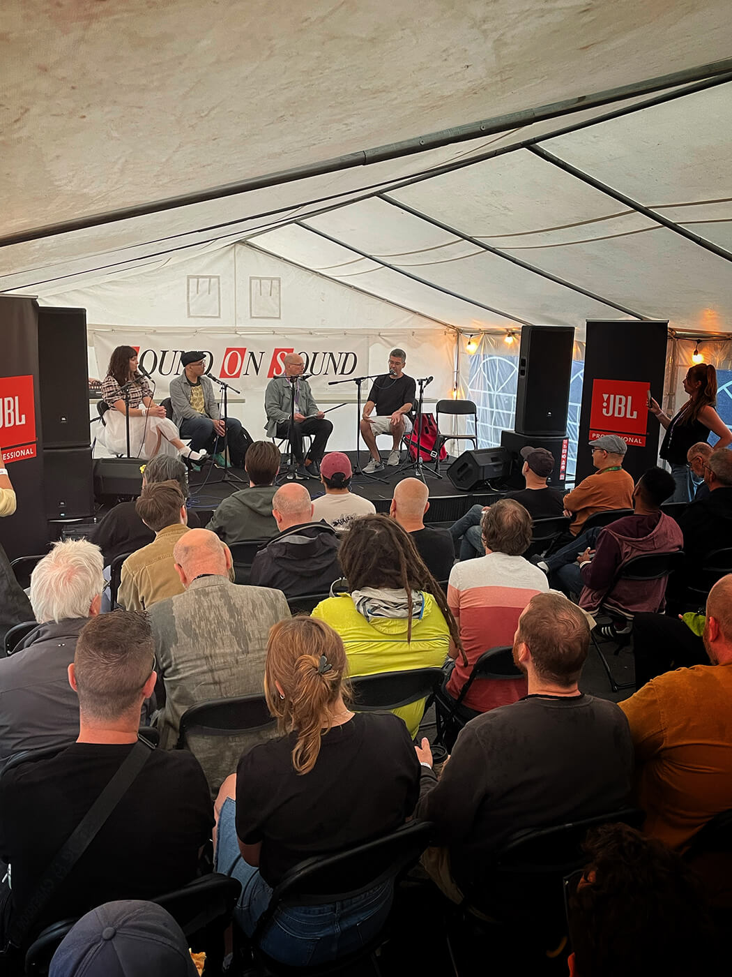 Atmos panel discussion chaired by Sound on Sound’s Sam Inglis, photo by press
