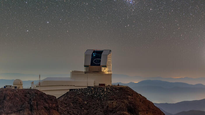 The world’s largest digital camera that will help unlock the secrets of the universe. The Vera Rubin Telescope at the summit of Cerro Pachón in Chile 