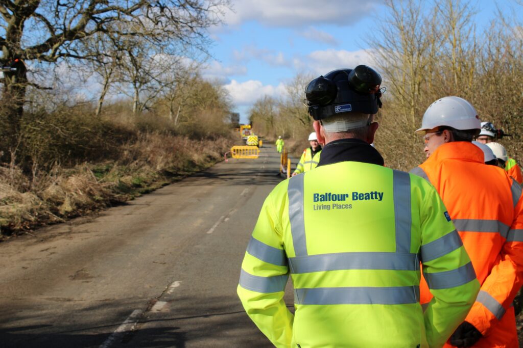 Balfour Beatty engineers overseeing some roadworks