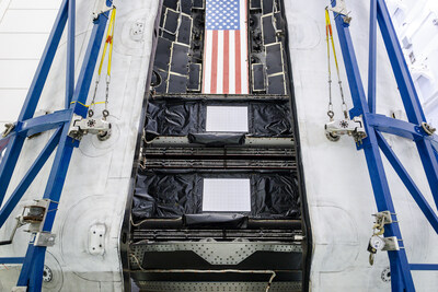 Fifth pair of O3b mPOWER satellites are encapsulated ahead of launch (photo courtesy of SpaceX).