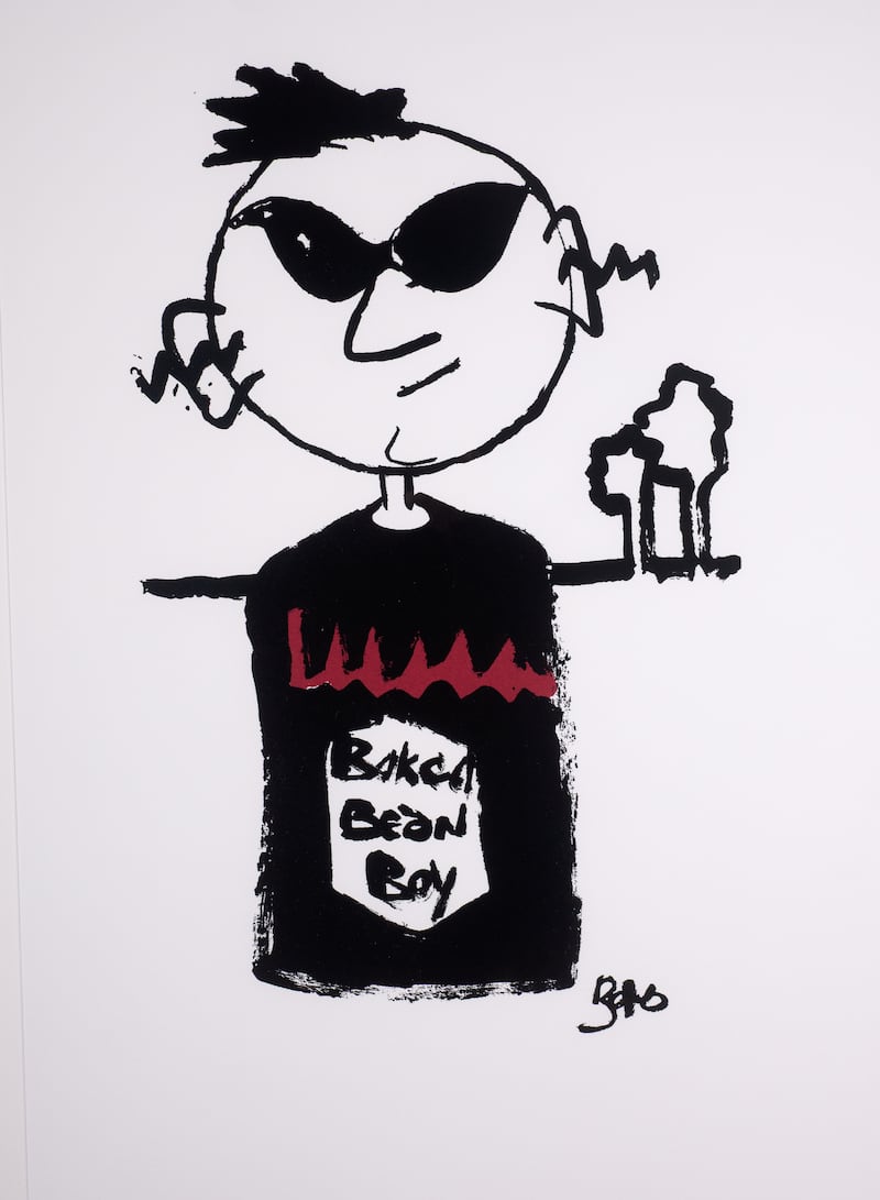 The Self-Portrait by Paul Hewson (Bono) entitled, Baked Beans Boy (€300-€500) at Whyte's Summer Online Auction