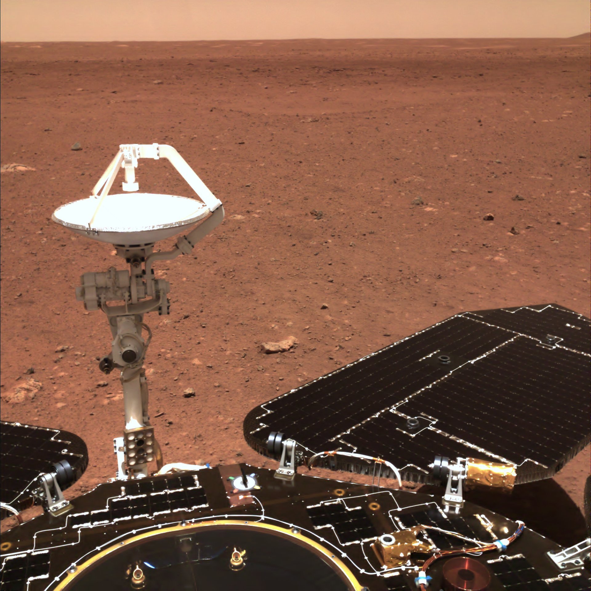 The rover Zhurong, depicted in the image, became China's first rover to successfully land on the Martian surface in 2021. Credit: CNSA