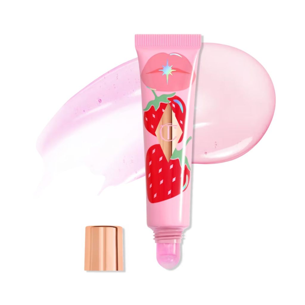 Charlotte Tilbury lip oil with swatch