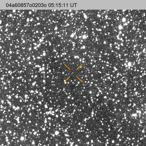 A speedy space-dot: Comet 3I/ATLAS shortly after discovery on July 1st. Credit: ATLAS/University of Hawaii/NASA.
