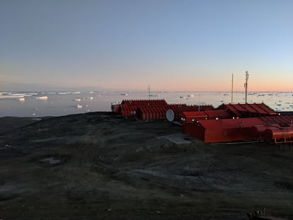 Marambio Station in Argentina, located at the northern tip of the Antarctic Peninsula.