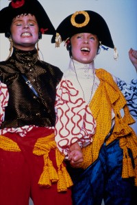 Models in looks from Vivienne Westwood's 1981 Pirate collection.