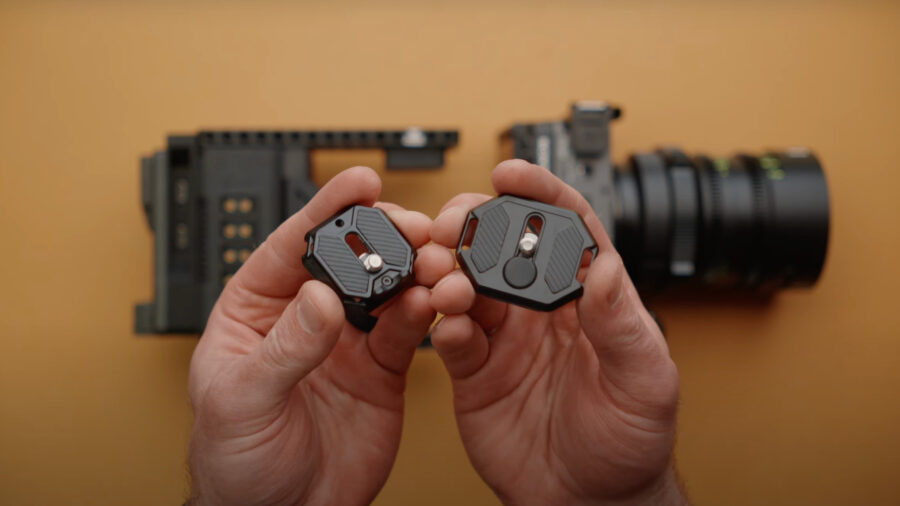 Falcam F38 Quick release options with a single or multiple threads