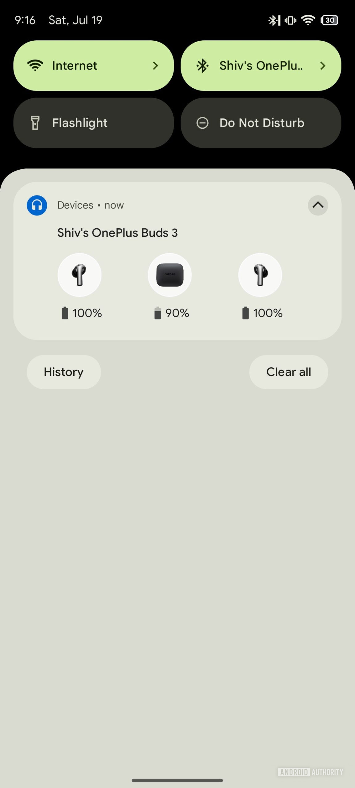 Fast Pair TWS Earbuds Current UI
