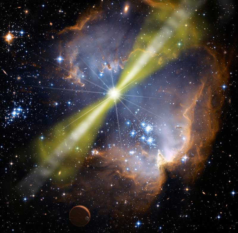 The Universe’s Brightest Flash Reveals the Secrets of Cosmic Jet
