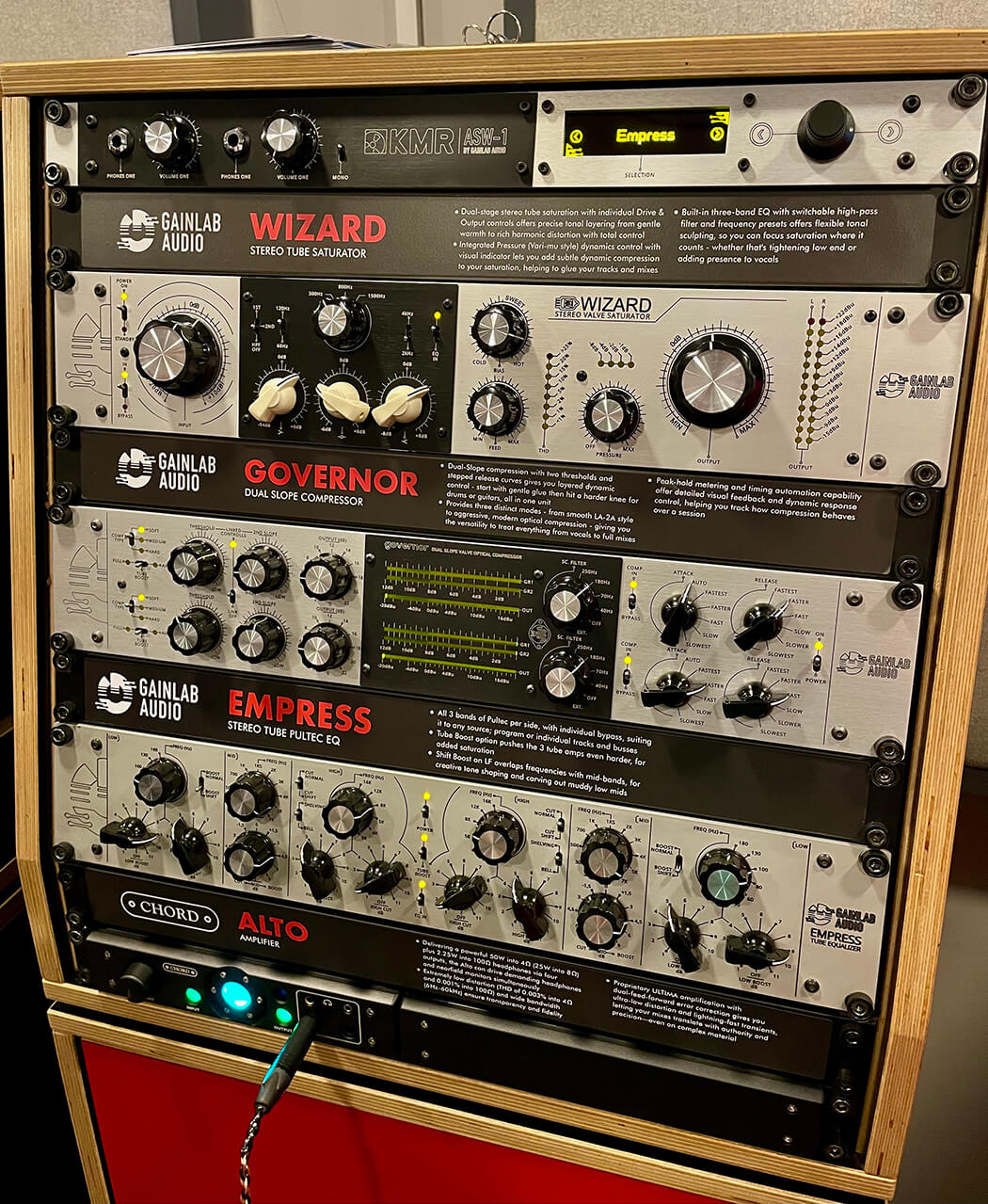 Gainlab Audio’s outboard range, photo by press
