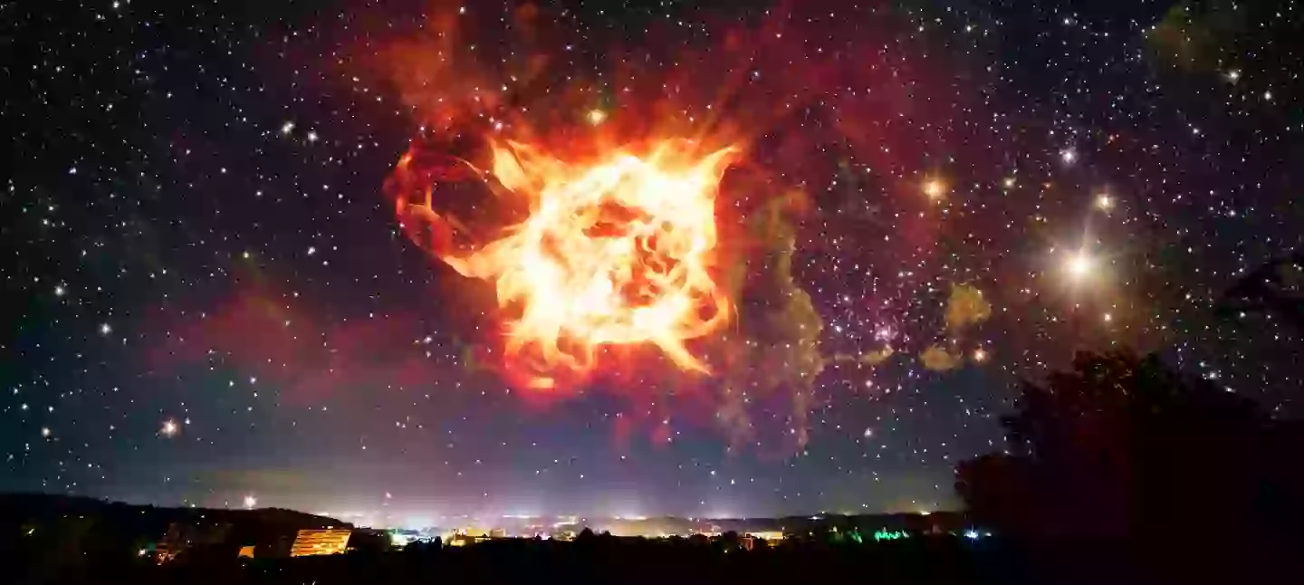 The 'Big Crunch' would see the universe collapse back in on itself (Getty Stock Image)