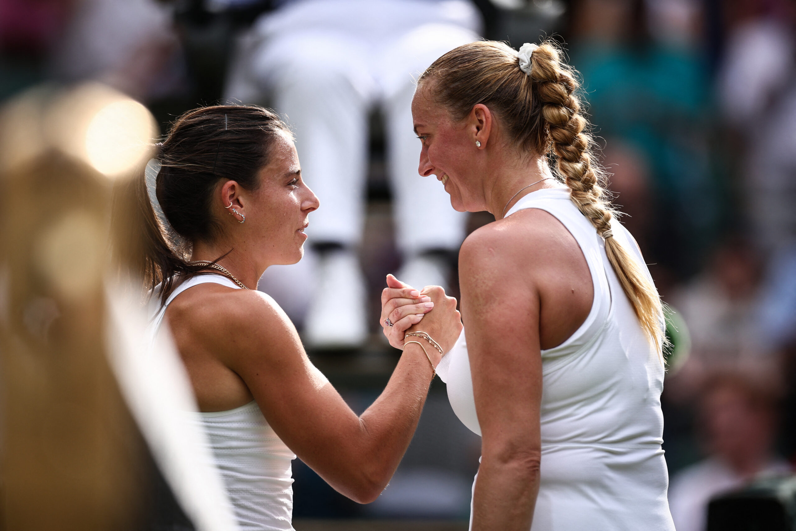 Kvitova’s Wimbledon career ends with loss to Navarro