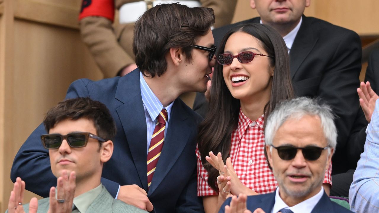 Olivia Rodrigo and Louis Partridge Bring Their Best Preppy Style to Wimbledon