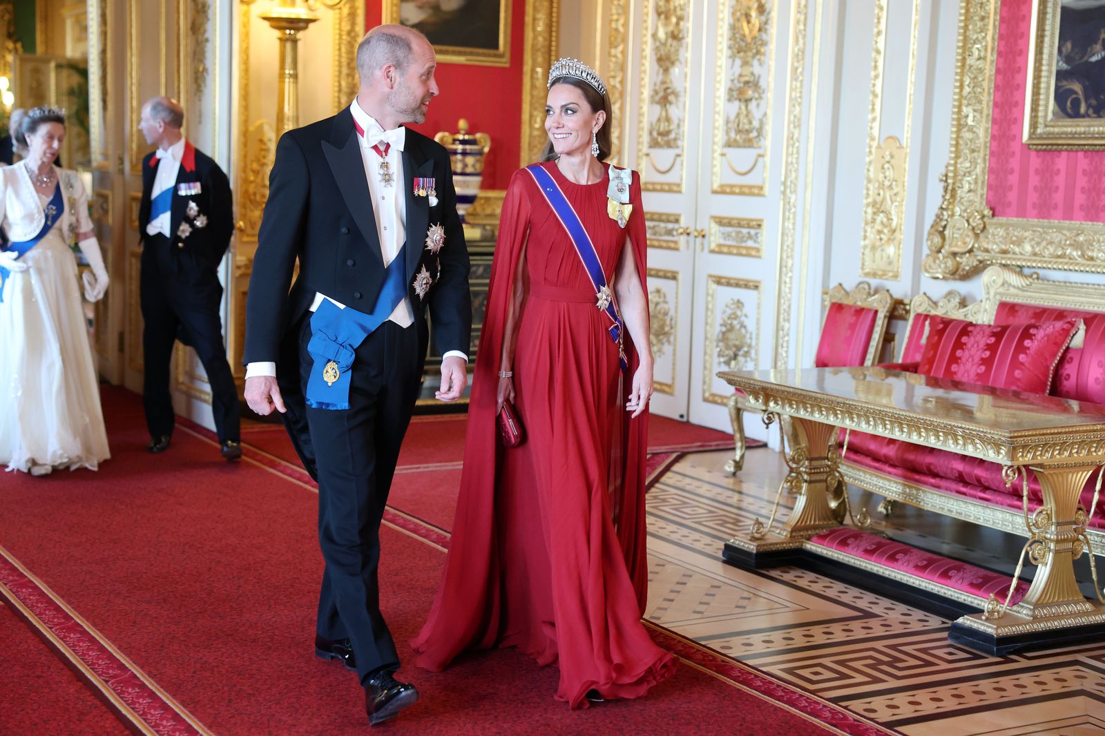 Image may contain Prince William Duke of Cambridge Anne Princess Royal Person Adult Wedding Clothing and Footwear