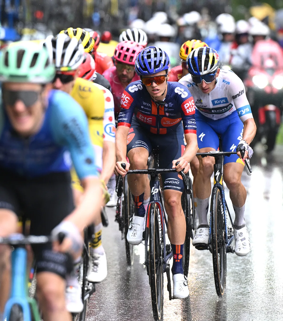 Britain's Oscar Onley at the 2025 Tour de France.