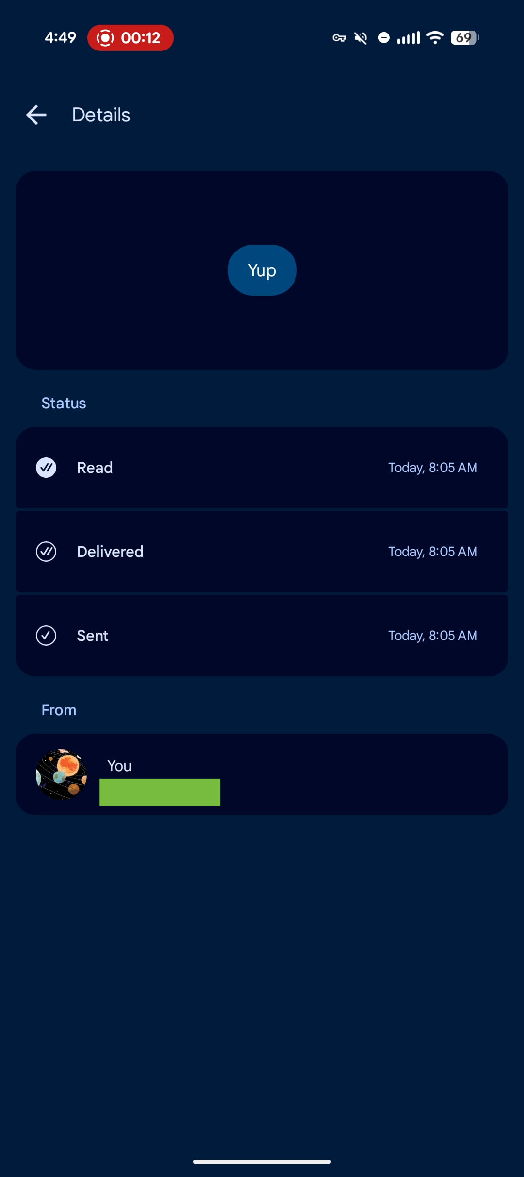Google Messages Details redesign