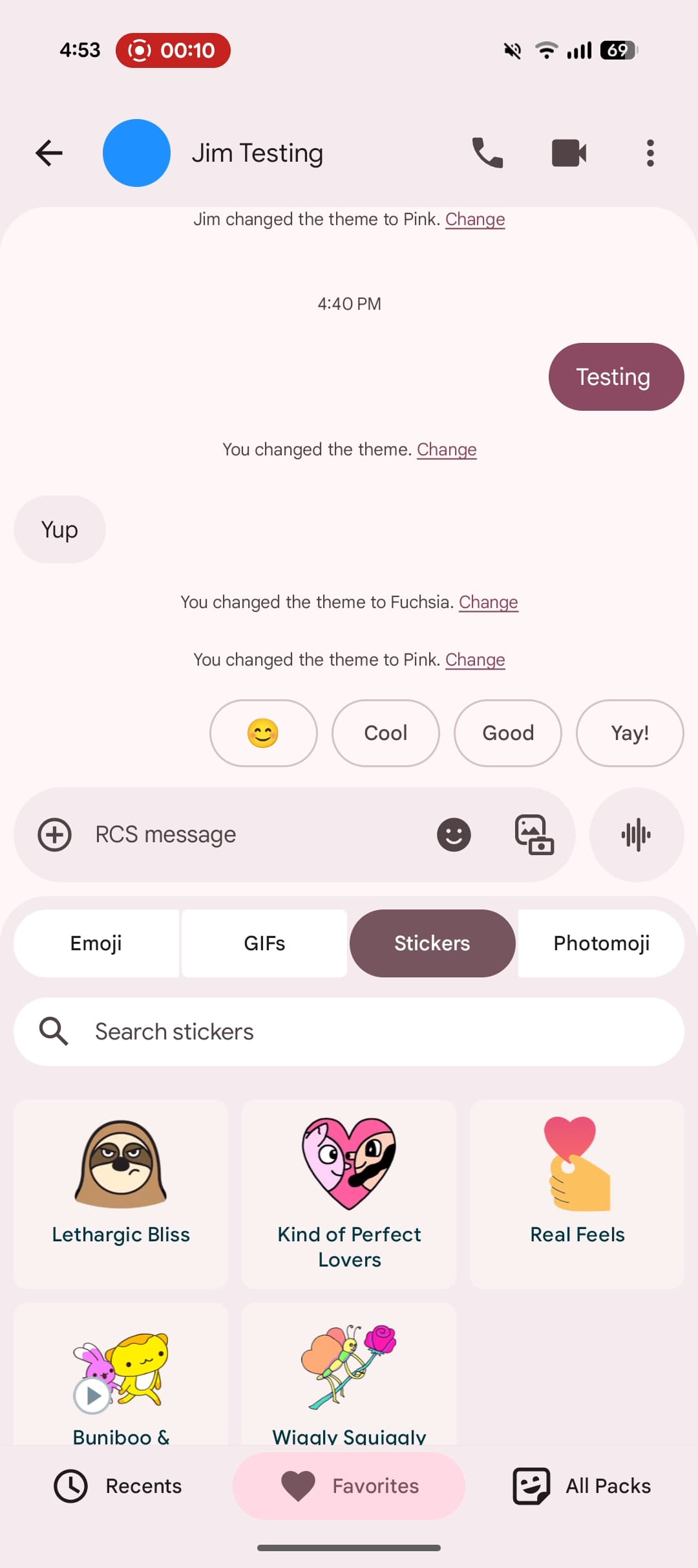 Google Messages Expressive redesign