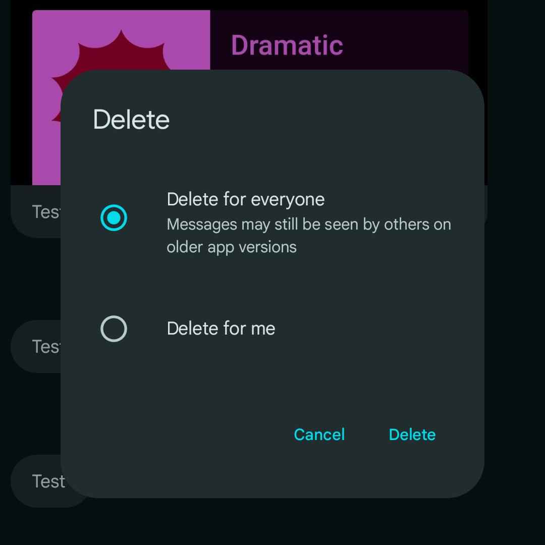 Google Messages delete everyone