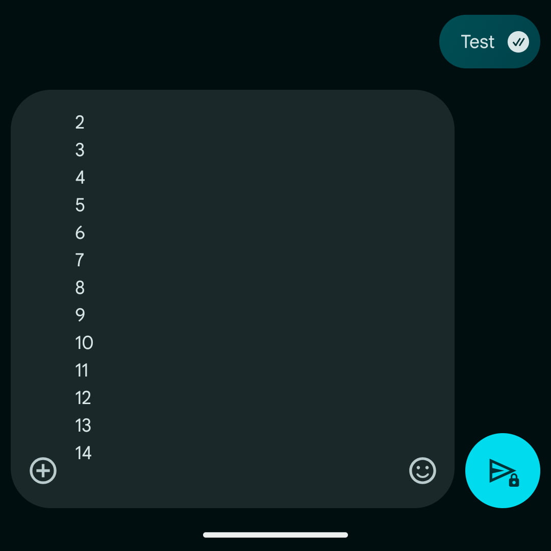 Google Messages field limit