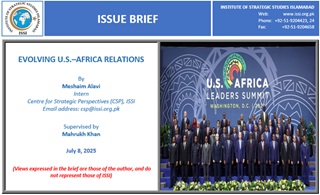 Issue Brief on “Evolving U.S.–Africa Relations”