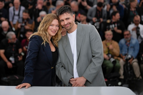 Lea Seydoux, left, and Raphael Quenard
