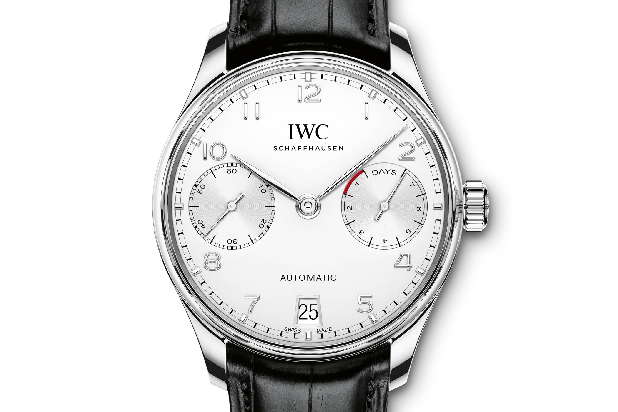 IWC Portugieser Automatic Steel Rhodium indexes IW500712