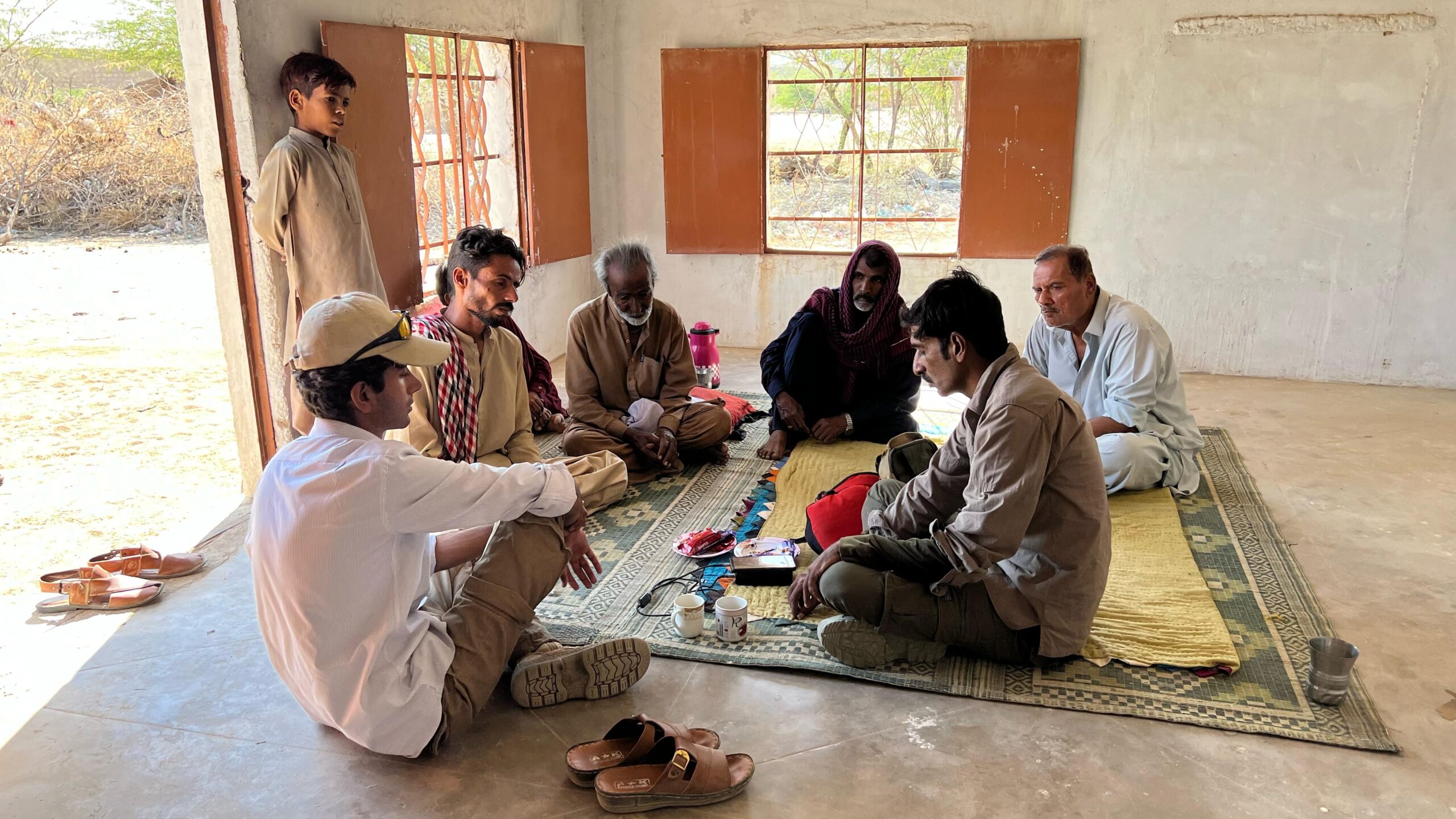 Zafeer Ahmed Shaikh and his team conduct awareness raising with local communities to address retaliatory killings