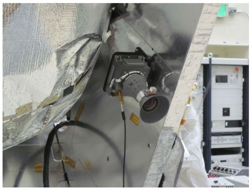 JunoCam is mounted on the outside of the Juno spacecraft, where it lacks the radiation protection the spacecraft's titanium vault provides for other instruments. Image Credit: C. J. Hansen et al. 2014.