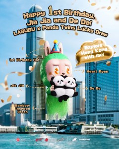 Labubu x Panda Twins collaboration promo. 
