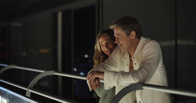 F1: THE MOVIE, (aka F1), from left: Kerry Condon, Brad Pitt, 2025. © Warner Bros. / courtesy Everett Collection