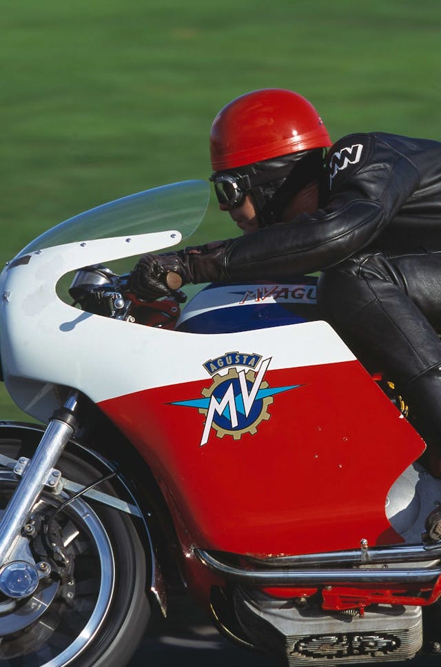MV Agusta MV750S rider action