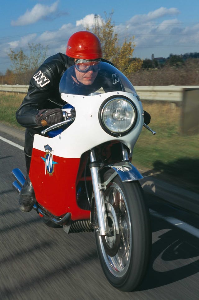 MV Agusta MV750S rider action
