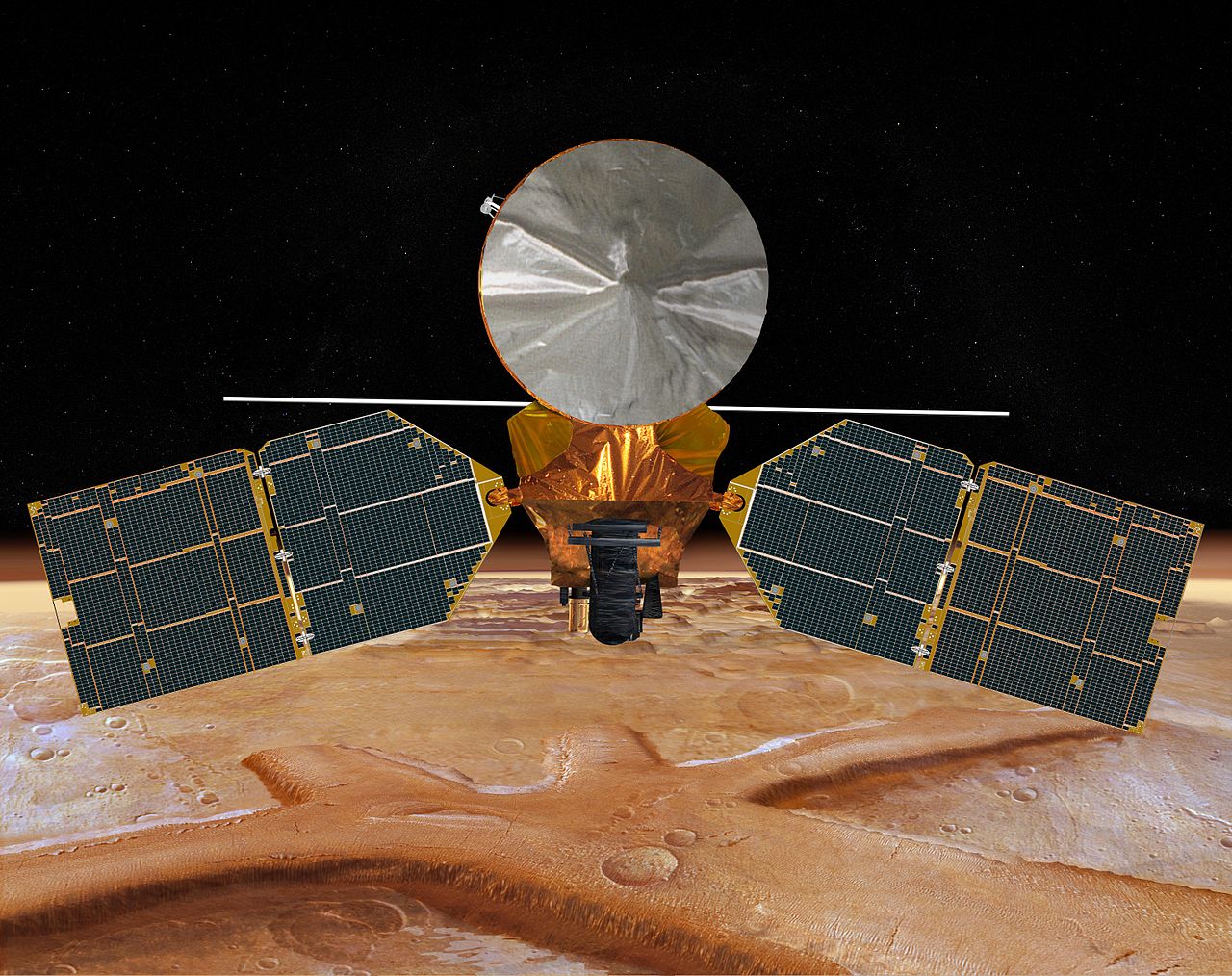 Mars Reconnaissance Orbiter (Credit : NASA/JPL)