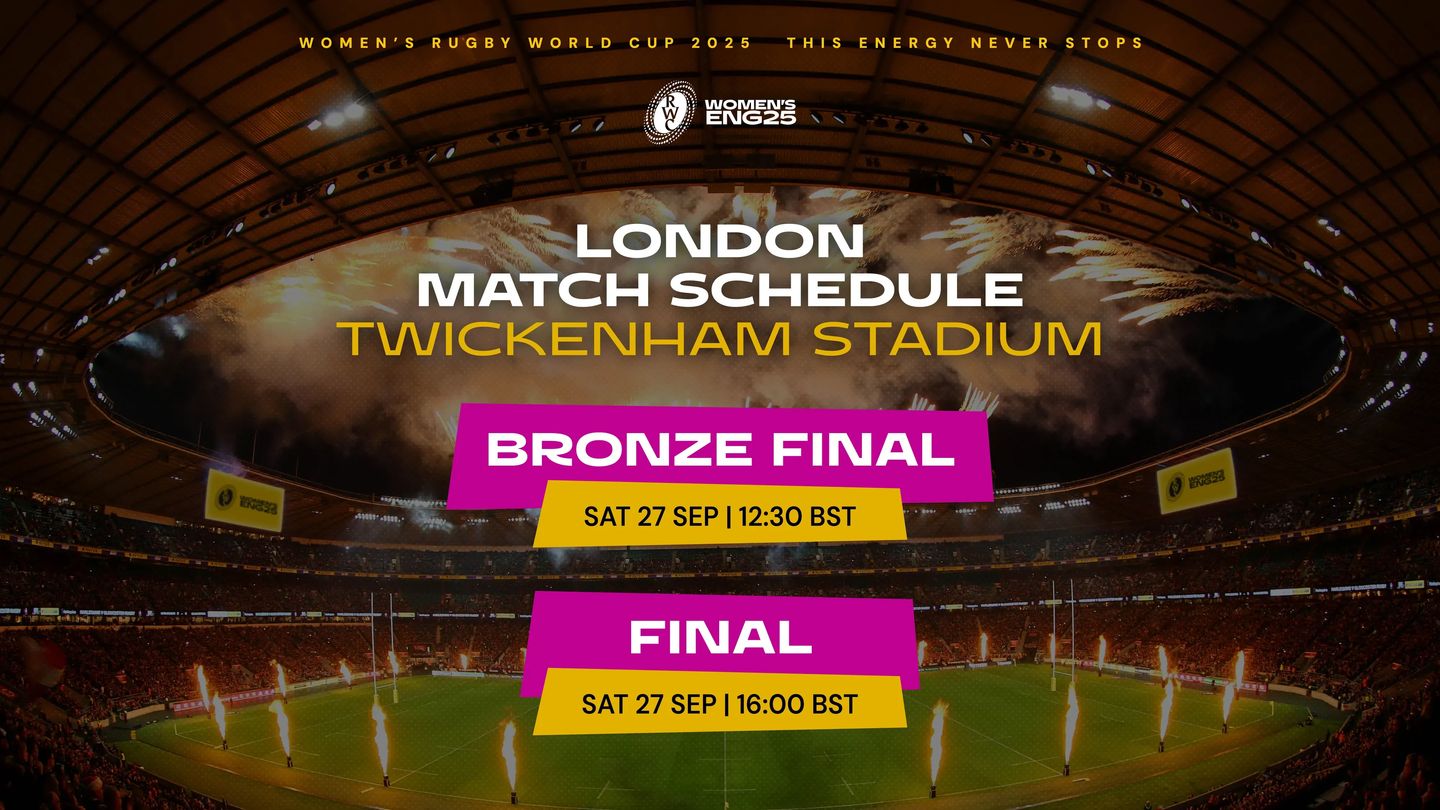 Twickenham RWC 2025 match schedule pic