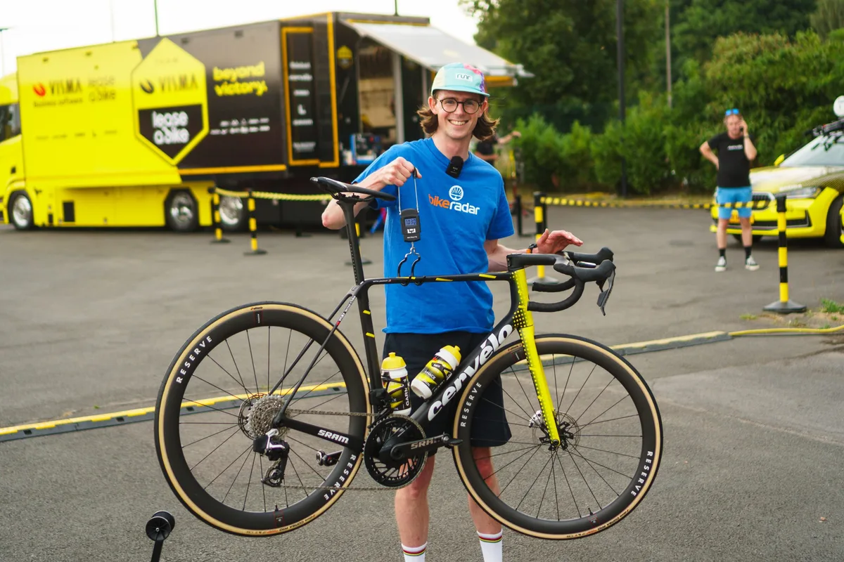 Matteo Jorgenson's new Cervélo R5 at the 2025 Tour de France