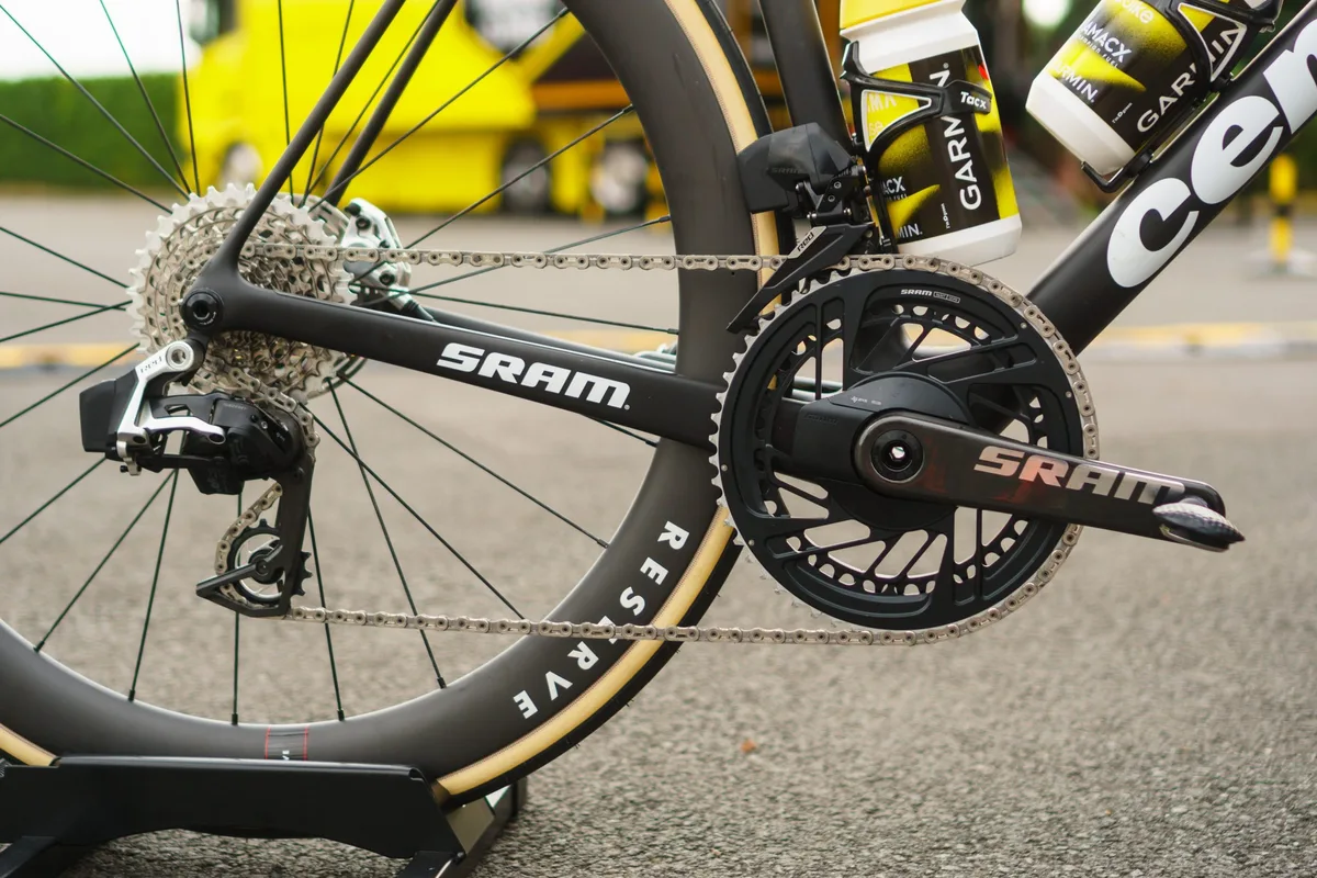 Matteo Jorgenson's new Cervélo R5 at the 2025 Tour de France