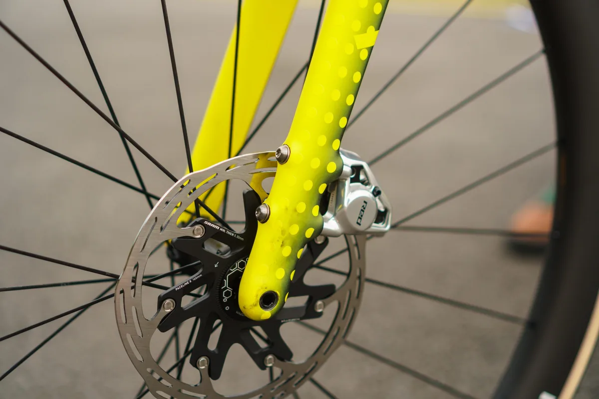Matteo Jorgenson's new Cervélo R5 at the 2025 Tour de France