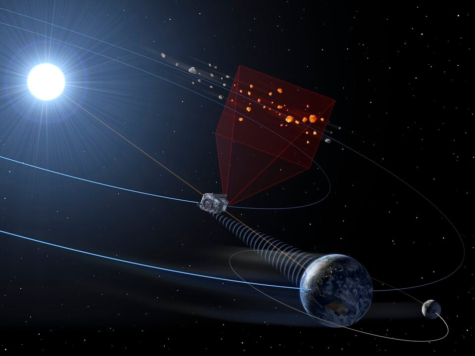 NEOMIR in space. Credit: ESA