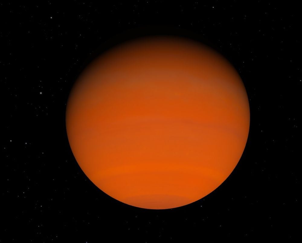 A hypothetical visualization of TOI-1227b. The planet is rapidly losing its atmosphere as intense X-ray radiation from its star strips it away. Image Credit: NASA Eyes on Exoplanets