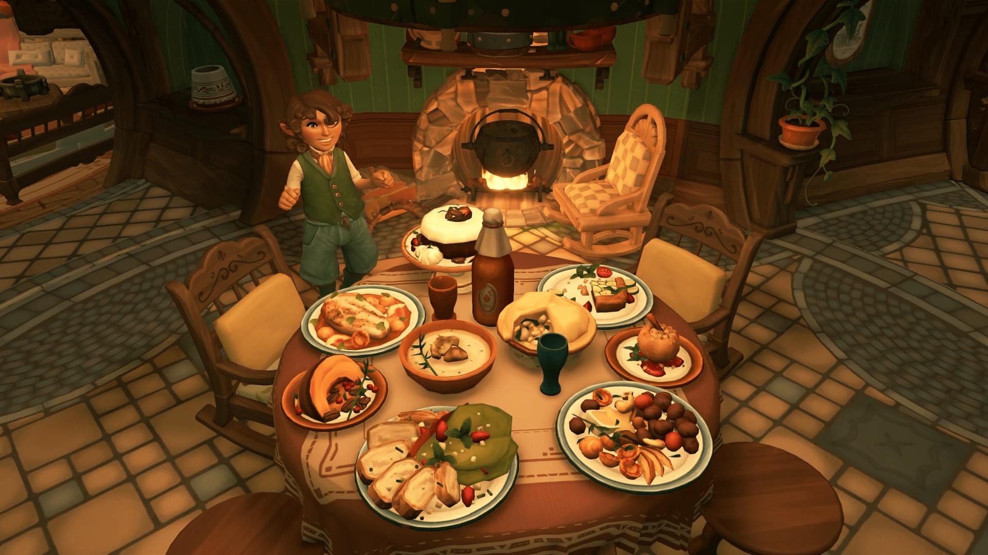 A screenshot from the video game Tales of the Shire.