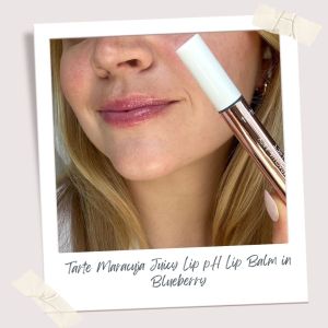 WWD Shop writer Claire Sullivan test Tarte's color-changing lip balm 