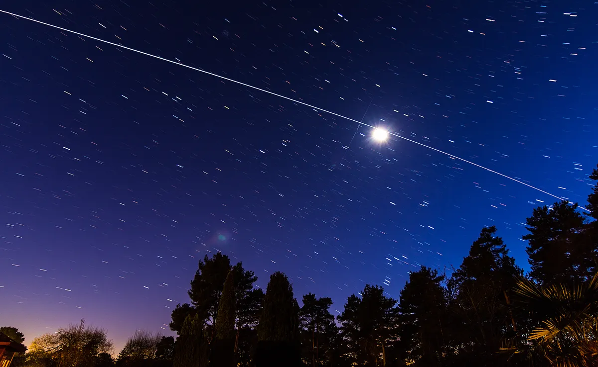 ISS passing near the Moon, captured by Nick Lucas, Dorset, UK