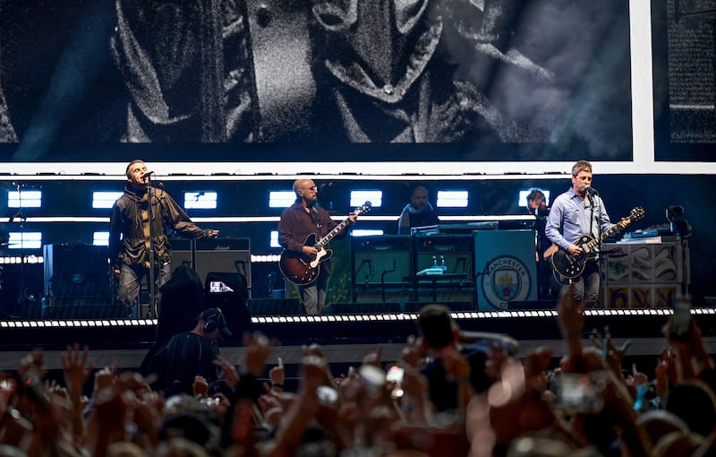 Oasis perform during the opening night of their Live 25' Tour at the Principality Stadium in Cardiff, Wales. Photo: Gareth Cattermole/Getty Images