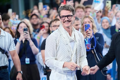 Pedro Pascal in Berlin, July 8, 2025, ahead of an event for 'Fantastic Four.'