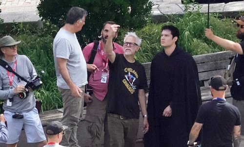 Last day of filming Superman at Public Square