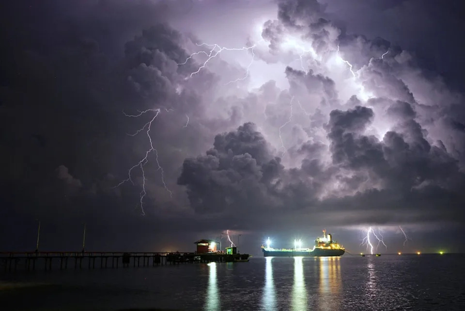 Lightning can heat the atmosphere to five times as hot as the surface of the sun. That’s some 50,000 degrees Fahrenheit (AFP via Getty Images)