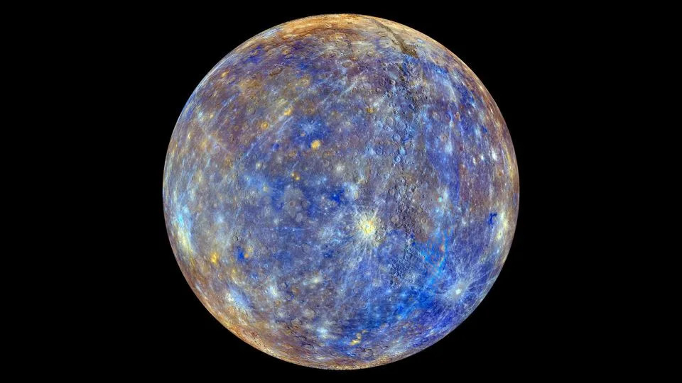 A view of Mercury produced using images from MESSENGER's primary mission. - NASA/Johns Hopkins University Applied Physics Laboratory/Carnegie Institution of Washington