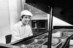 New York, N.Y.: Musician Billy Joel plays piano in his Manhattan apartment on May 28, 1976.  (Photo by Jim Peppler/Newsday RM via Getty Images)